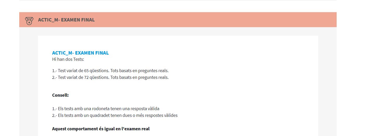 Curs Actic Mitjà: S'incorpora un nou test de 72 preguntes | Oposicions