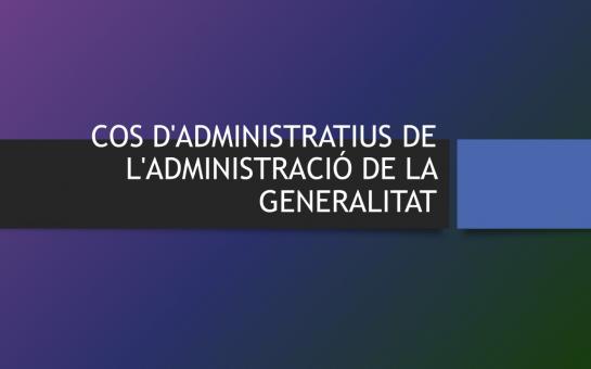 Picture of Cos d'administratius de la Generalitat