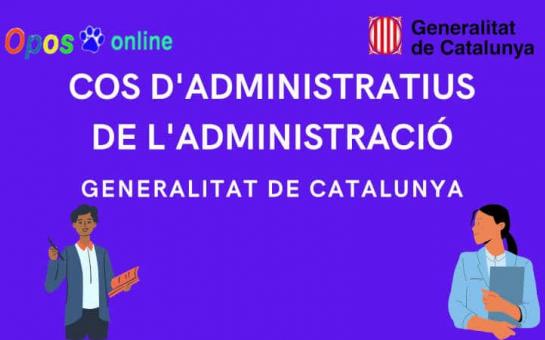Picture of Cos d'administratius de la Generalitat - TEMARI JULIOL 2022