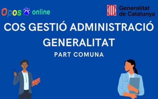 Picture of Cos de Gestió de la Generalitat - Part Comuna - Temari JULIOL 2022